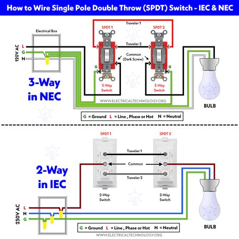 How To Wire Single Pole Double Throw Spdt As 3 Way Switch