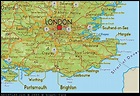 Map of South East England map, UK Atlas
