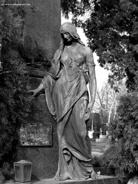 Vienna Austria Cemetery Statue Perpetual Mourning Cemetery Statue