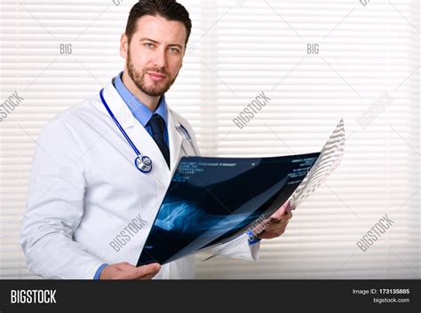 Handsome Male Doctor Image And Photo Free Trial Bigstock