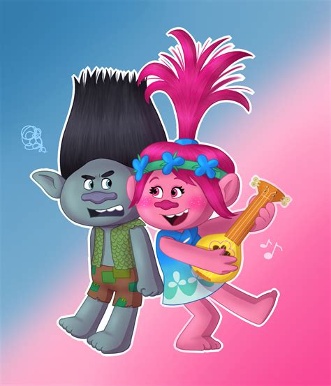 Trolls Branch And Poppy By Marythacake On Deviantart