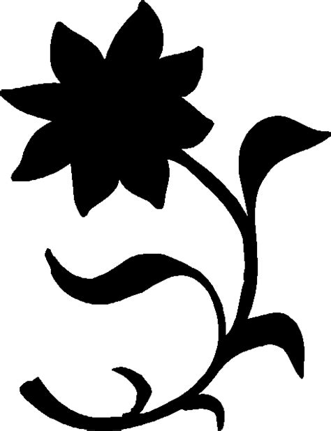 Flower Silhouettes Clipart Best