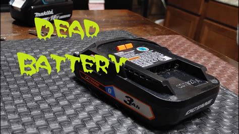Ridgid Octane 18v Dead Battery Revive Youtube
