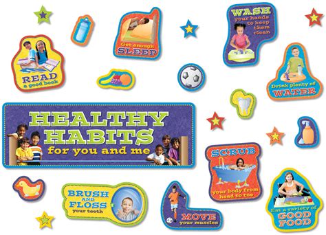 North Star Teacher Resources Healthy Habits Bulletin Board Set