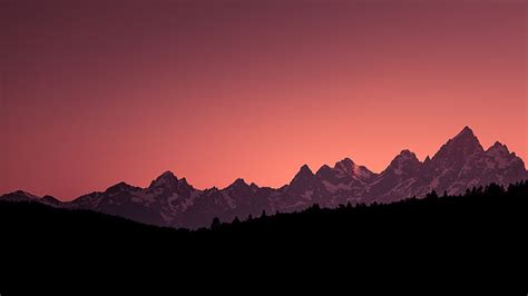 Sunset Mountain Wallpaper Widescreen