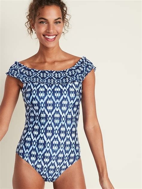 Off The Shoulder Swimsuit For Women Old Navy In 2020 Off The