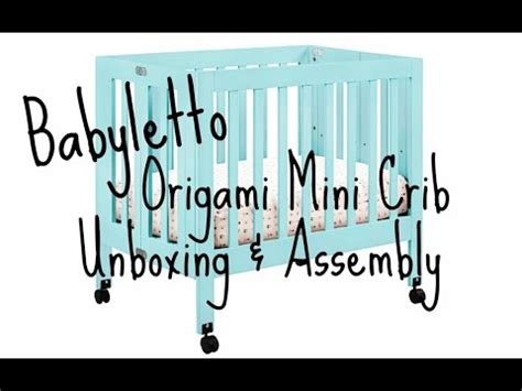 Galaxy fitted mini crib sheet. Babyletto Origami Mini Crib - Blue Lagoon - YouTube