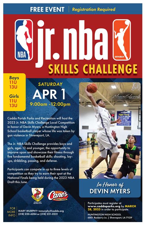 Caddo Parish Parks And Recreation To Host 2nd Annual Jr Nba Skills