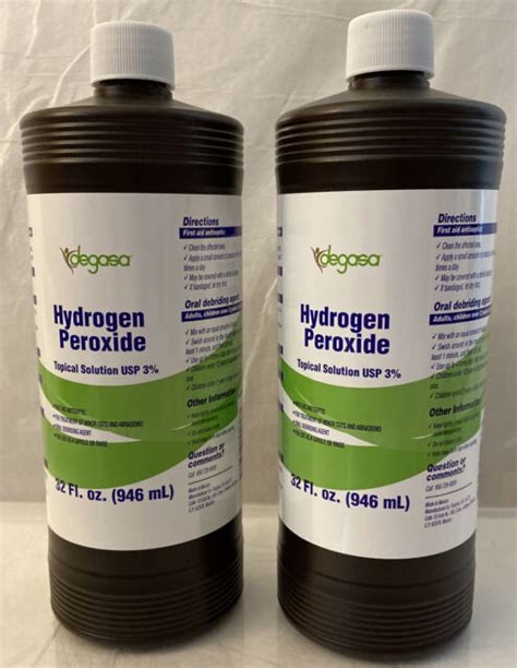 Degasa Hydrogen Peroxide Topical Solution Usp Oz Ml Antiseptic 16926 Hot Sex Picture