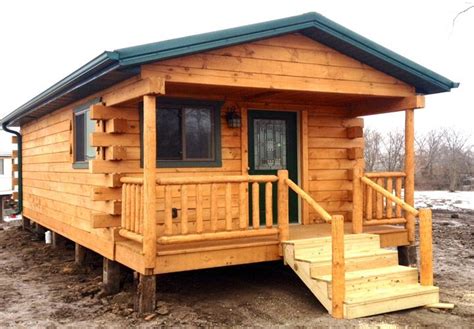 Rustic Little Mobile Cabin Is Just Perfect Log Cabin Mobile Homes