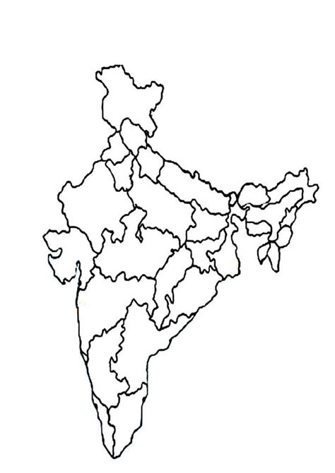 It develops fine motor skills, thinking, and fantasy. Coloring Pages | Map of India Coloring Page