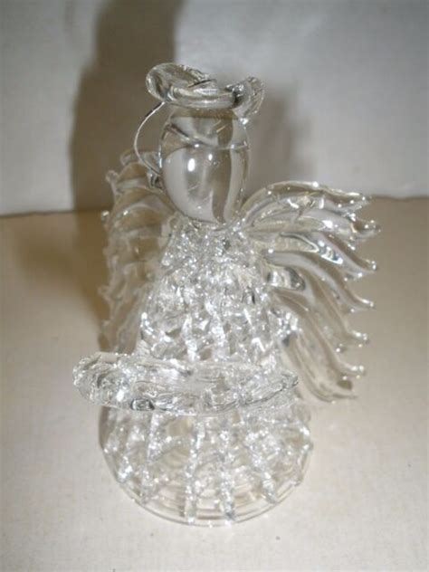 Hand Blown Glass Angel Holding Baby Jesus Ornament Ebay