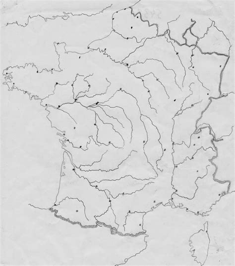 Carte De France Vierge Avec Fleuves Cartograf Fr Pays Cartes De