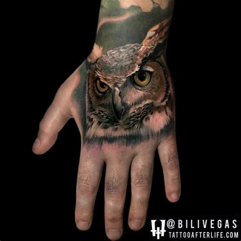 Owl Tattoo Hand Best Tattoo Ideas Gallery