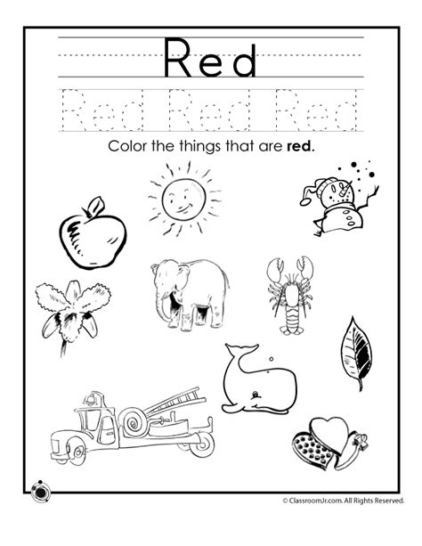 Free Color Worksheets For Preschool Download Free Color Worksheets For