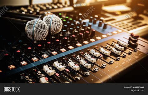 Microphone Sound Mixer Image And Photo Free Trial Bigstock