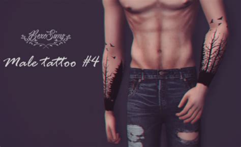 Ts4 Male Tattoo 3 By Bexosims Sims 4 Kleider Tattoos Für Jungs