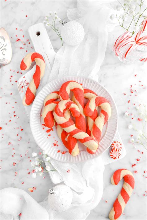 White Chocolate Peppermint Candy Cane Sugar Cookies Bakers Table