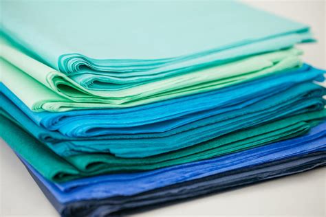 Aqua Blue Tissue Paper Bulk 24 Sheets Aquamarine Tissue Etsy