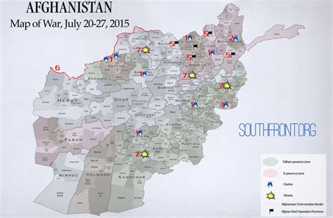 The two newest provinces of afghanistan are daikondi and panjshir. Afghanistan Map of War, July 20-27, 2015