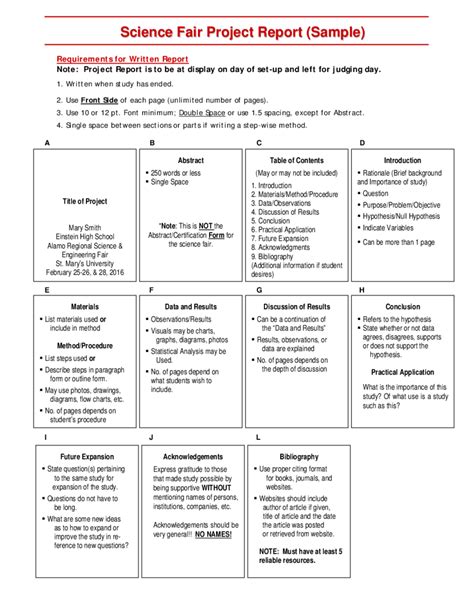 2021 Project Report Sample Fillable Printable Pdf