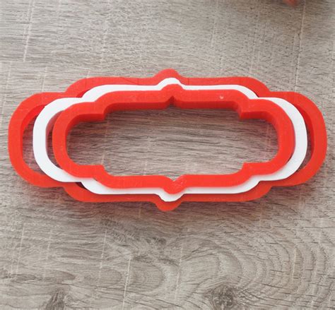 Plaque Cookie Cutter 07 Set 3 Pcs Etsy