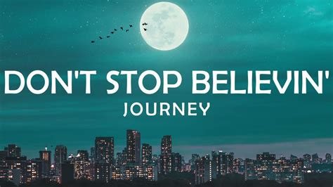 1981 Dont Stop Believin Journey Lyrics Youtube