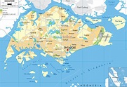 Detailed Political Map of Singapore - Ezilon Maps
