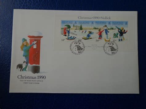 Fdc Document Ile De Man Isle Of Man Noël Christmas 1990 Kaufen Auf