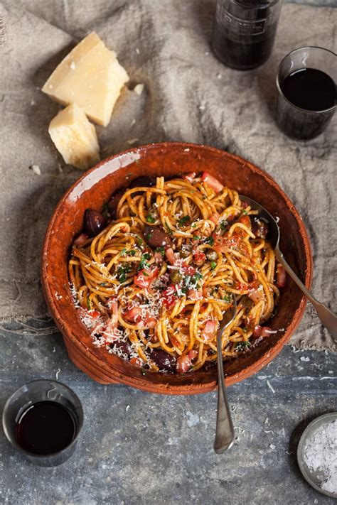 Spaghetti Puttanesca Recipe Drizzle And Dip