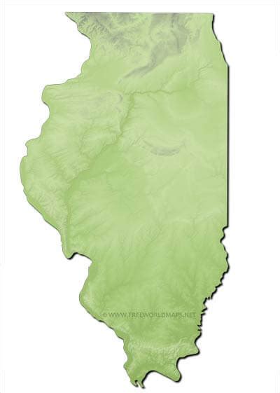 Physical Map Of Illinois