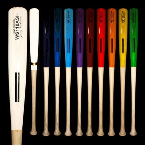 Warstic Designs Classic Wooden Baseball Bats For Color Lovers