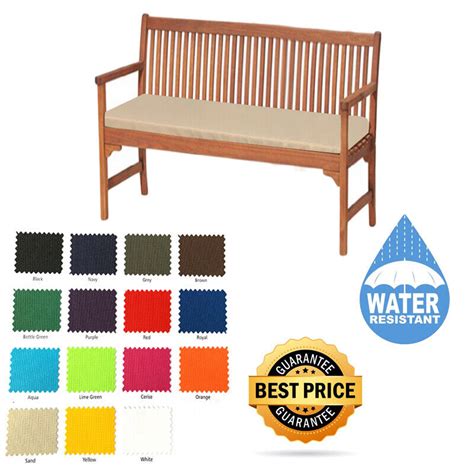 Outdoor Waterproof Fabric 2 3 4 Seater Bench Pad Garden Furniture Seat