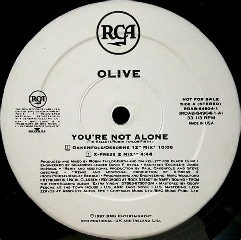 Olive Youre Not Alone 1997 Vinyl Discogs