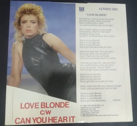 Kim Wilde Love Blonde Maxi Single Uk 1983 64791849