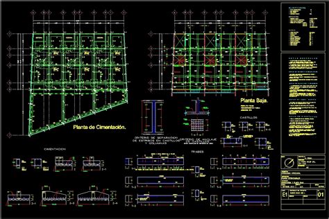 Structural Cimentacion Dwg Detail For Autocad Designs Cad