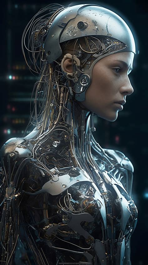 Download Ai Generated Cyborg Female Royalty Free Stock Illustration Image Pixabay