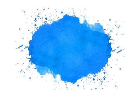 Free Vector Abstract Blue Splash Watercolor Design