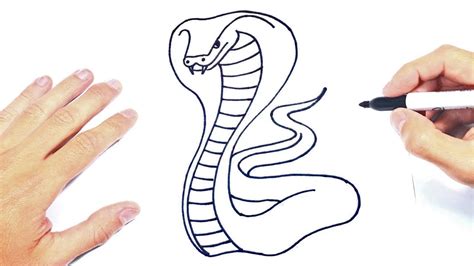 Cómo Dibujar Una Cobra Paso A Paso Dibujo De Cobra