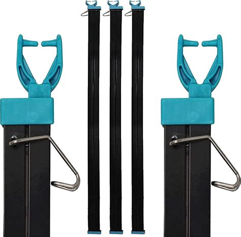 Qandh 25m Heavy Duty Steel Clothesline Prop Washing Line Support Pole