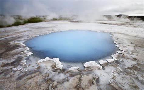 Hot Spring In The Thermally Active Area Of Hveravellir Iceland Full Hd