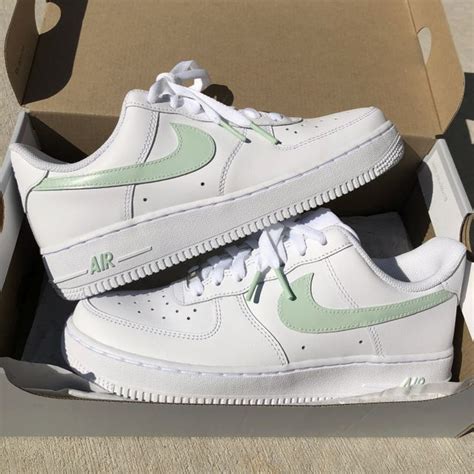 Sage Green Af1s The Custom Movement In 2021 Swag Shoes All Nike