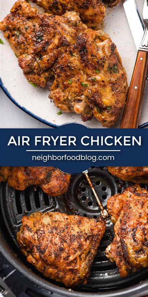 Once the chicken tenders are coated in mayonnaise, roll them in panko bread crumbs. Crispy Air Fryer Chicken Thighs | Air fryer recipes ...