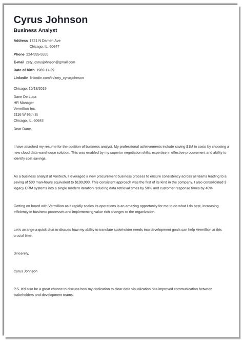 Cover Letter Layout Example And 20 Rules