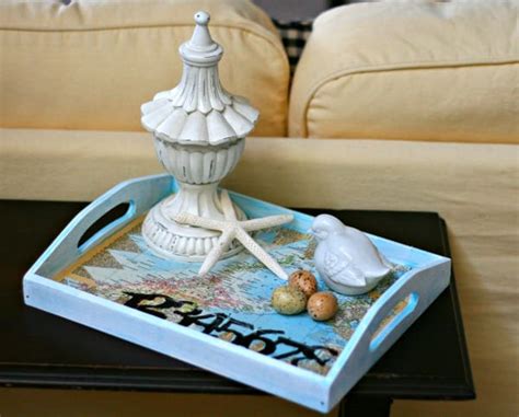 Decoupage How To Vintage Map Tray Todays Creative Life