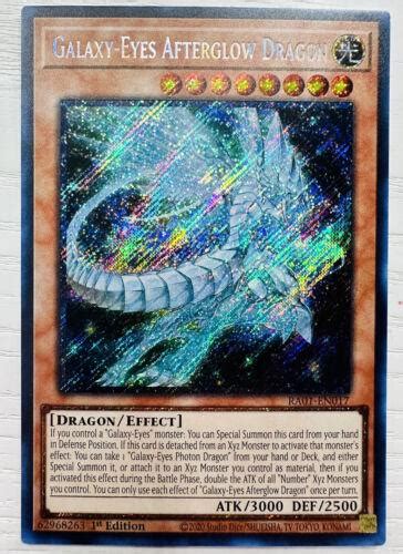 Galaxy Eyes Afterglow Dragon Secret Rare Ra01 En017 Prices Yugioh