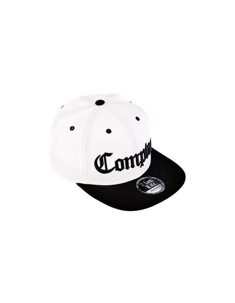 Thug Life Compton White Snapback Cap