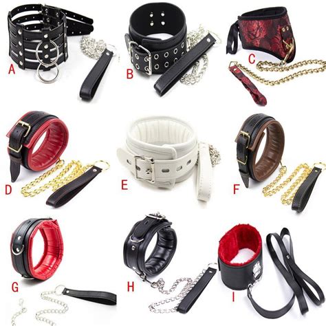 Sex Neck Collars Bondage Restraints Slave Neck Collar With Chain Sex Toys For Woman Adult Games