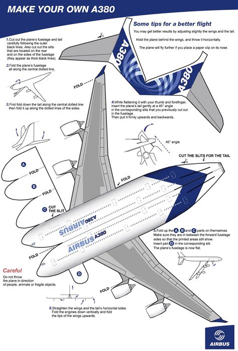 Printable 3d Paper Airplane Templates
