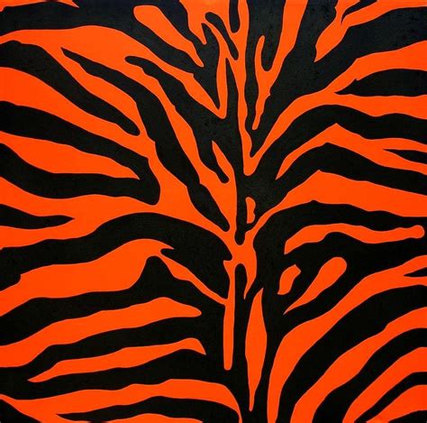 Black And Orange Zebra By Doug Powell In 2022 Orange Art Kodak Black